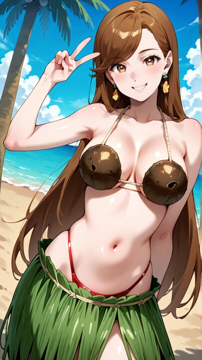夏島のバカンス