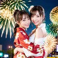 花火大会の夜 2枚目