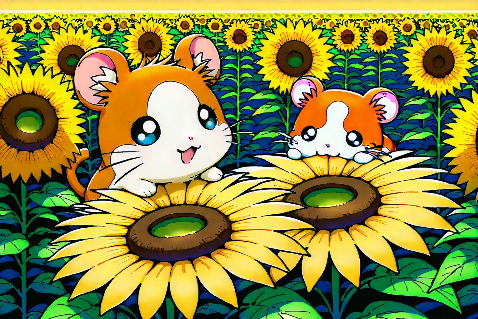 だーいすきなのはーひーまわりのたねー♪ | の人気AIイラスト・グラビア