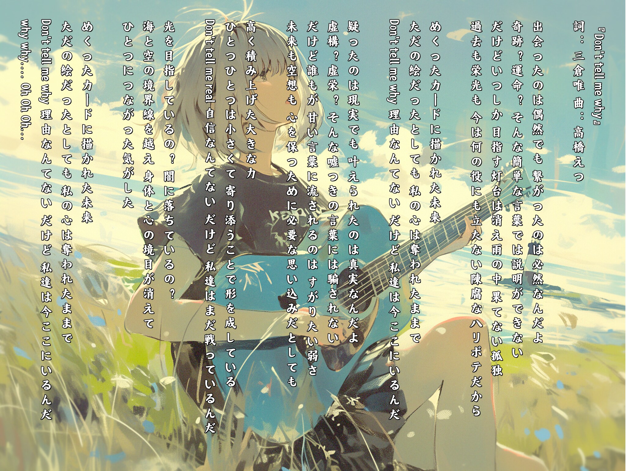 『Don't tell me why』 -  ELEMAYU | の人気AIイラスト・グラビア