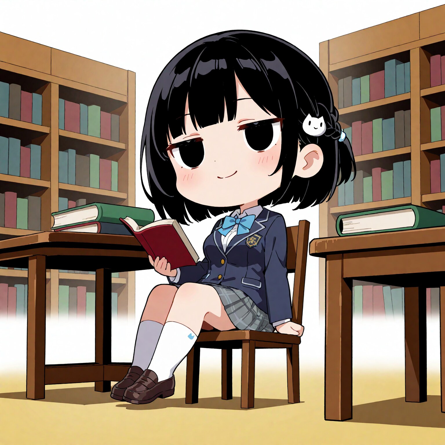 図書室の凜猫ちゃん