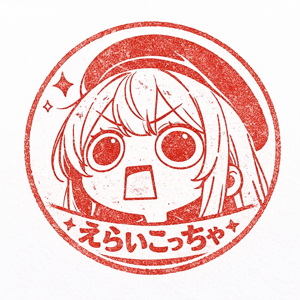 えらいこっちゃ嬢スタンプ