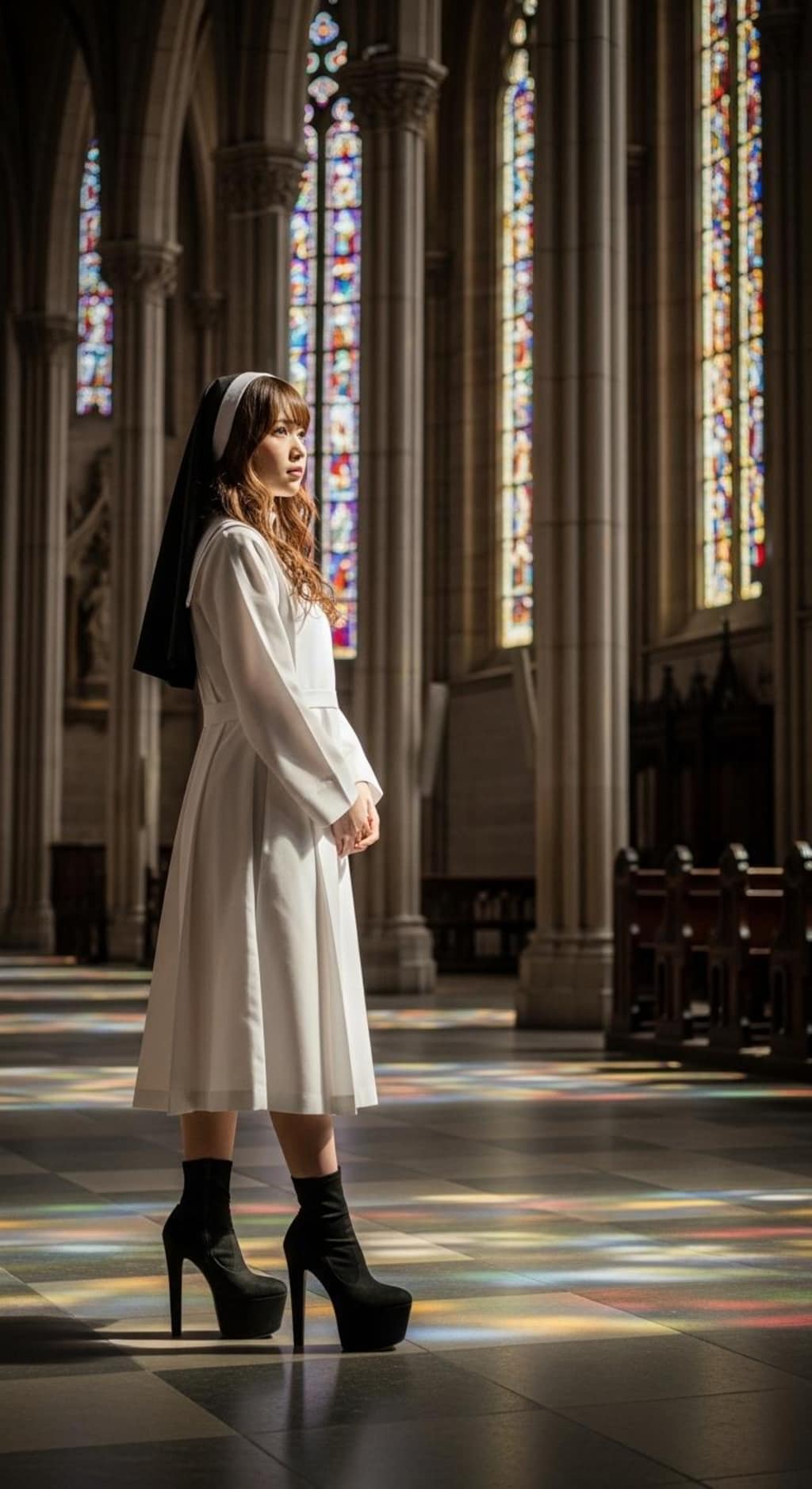 シスター女子高生001《ハビット&ピンヒールブーツ》