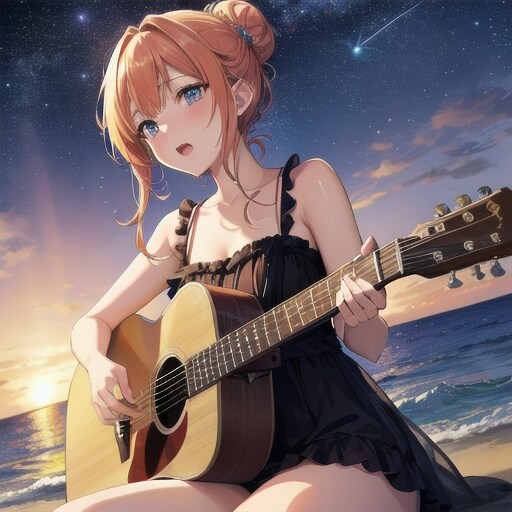 ギター金髪少女