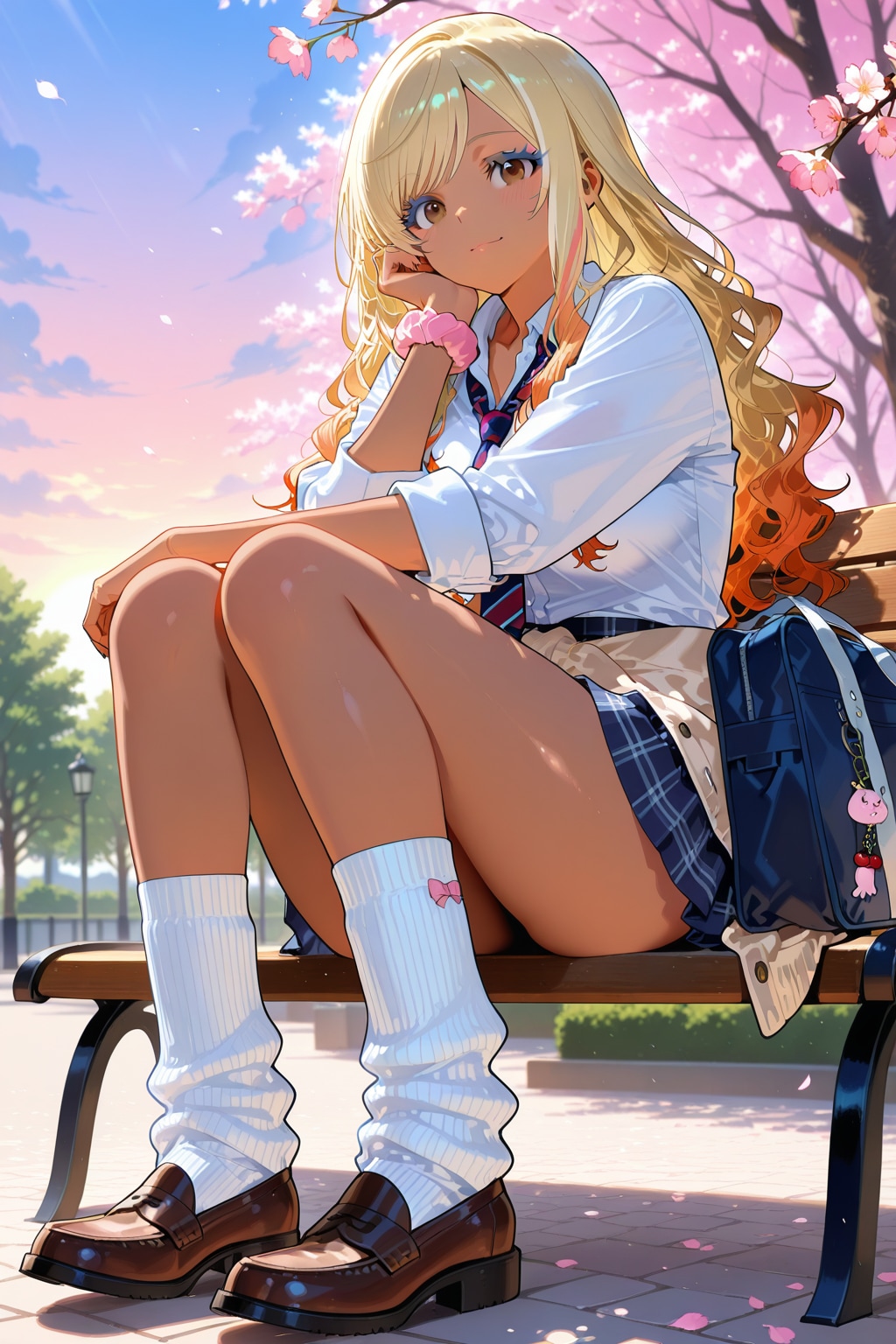 平成ギャルちゃんと桜🤩