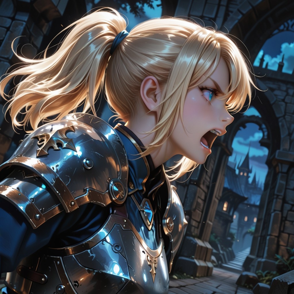 金髪ポニテ騎士 | の人気AIイラスト・グラビア