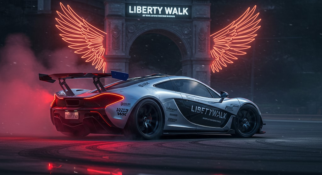 リバティーウォークマクラーレンP1のドリ車