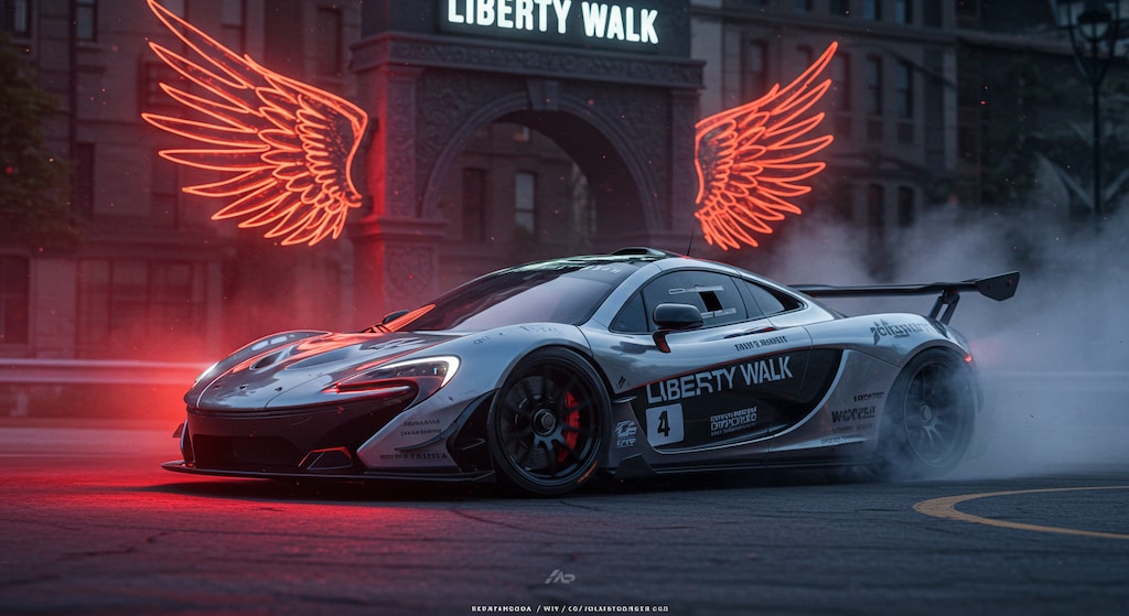 リバティーウォークマクラーレンP1のドリ車