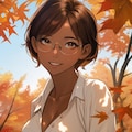 日焼け彼女との紅葉デート 6枚目
