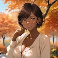 日焼け彼女との紅葉デート 7枚目
