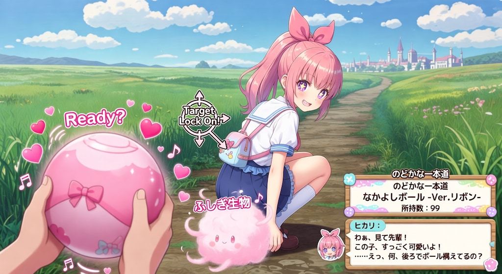 女の子、ゲットだぜ