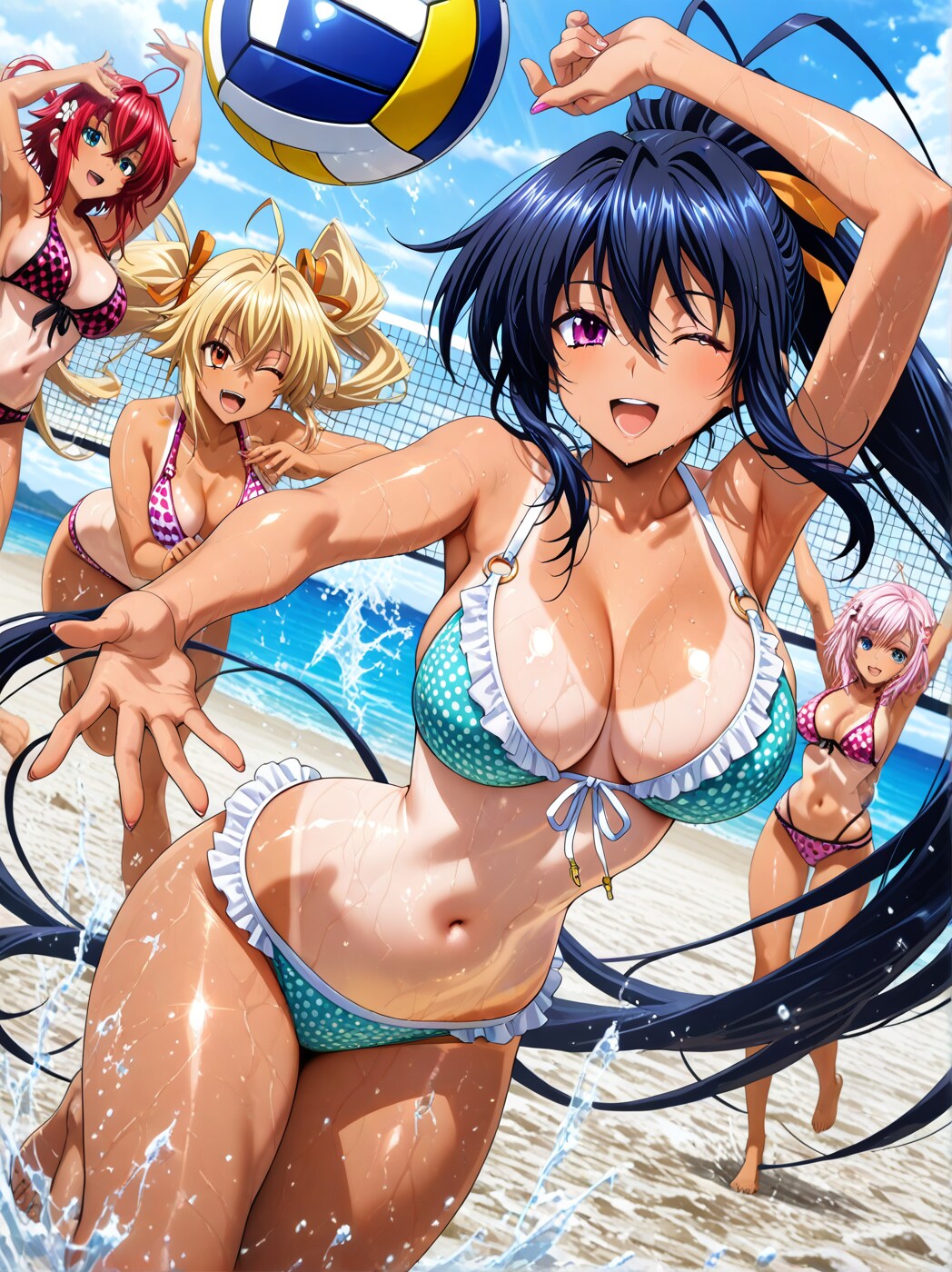 ハイスクールD×D推しヒロイン達の水着ショット