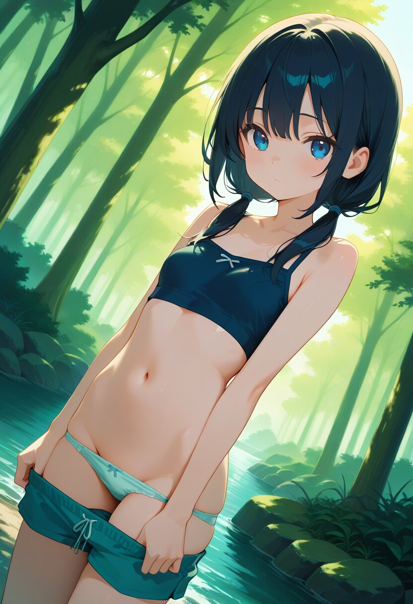 着替え(川遊び)(R-15)