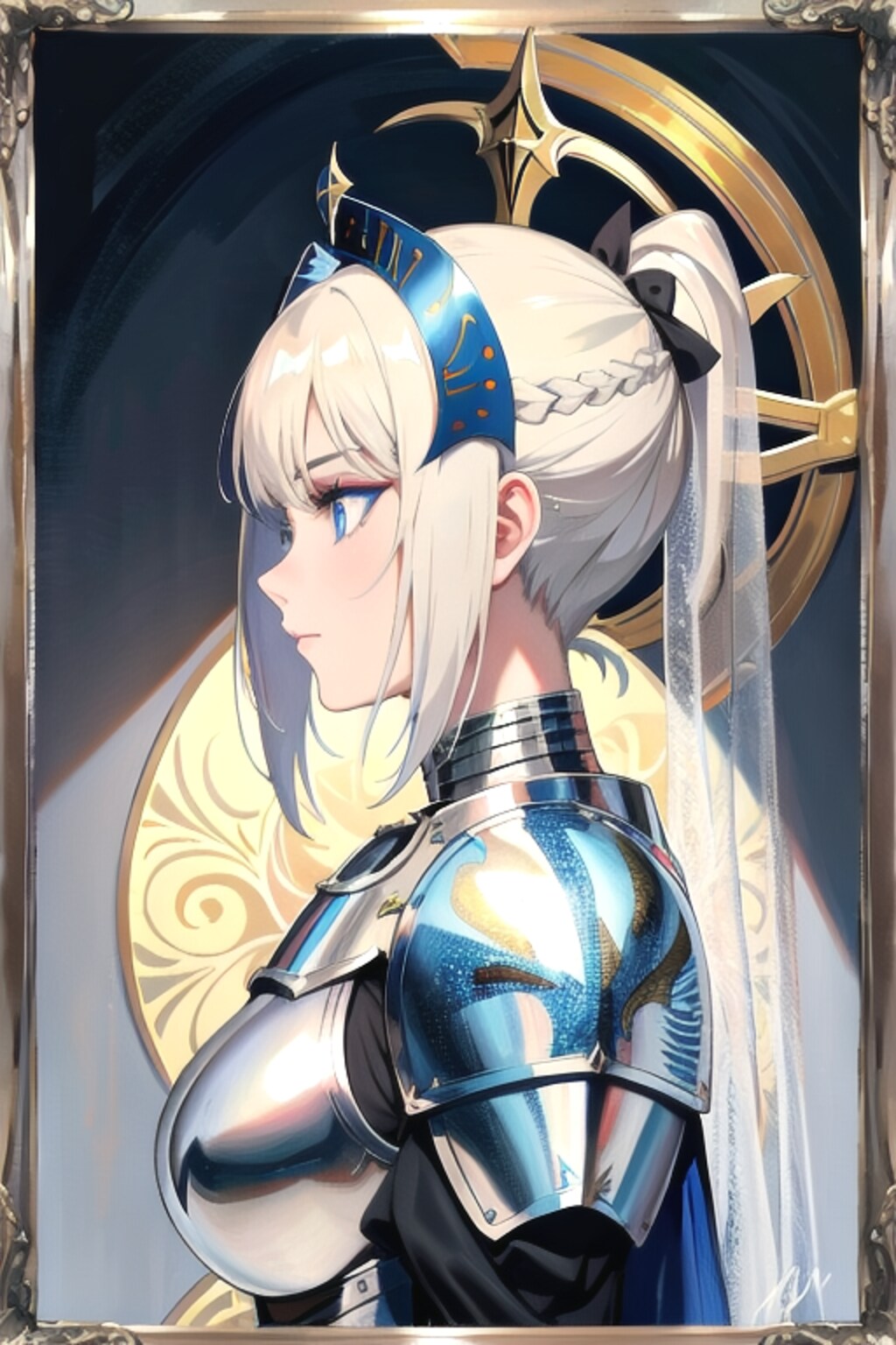 肖像画28　ジャンヌダルク風