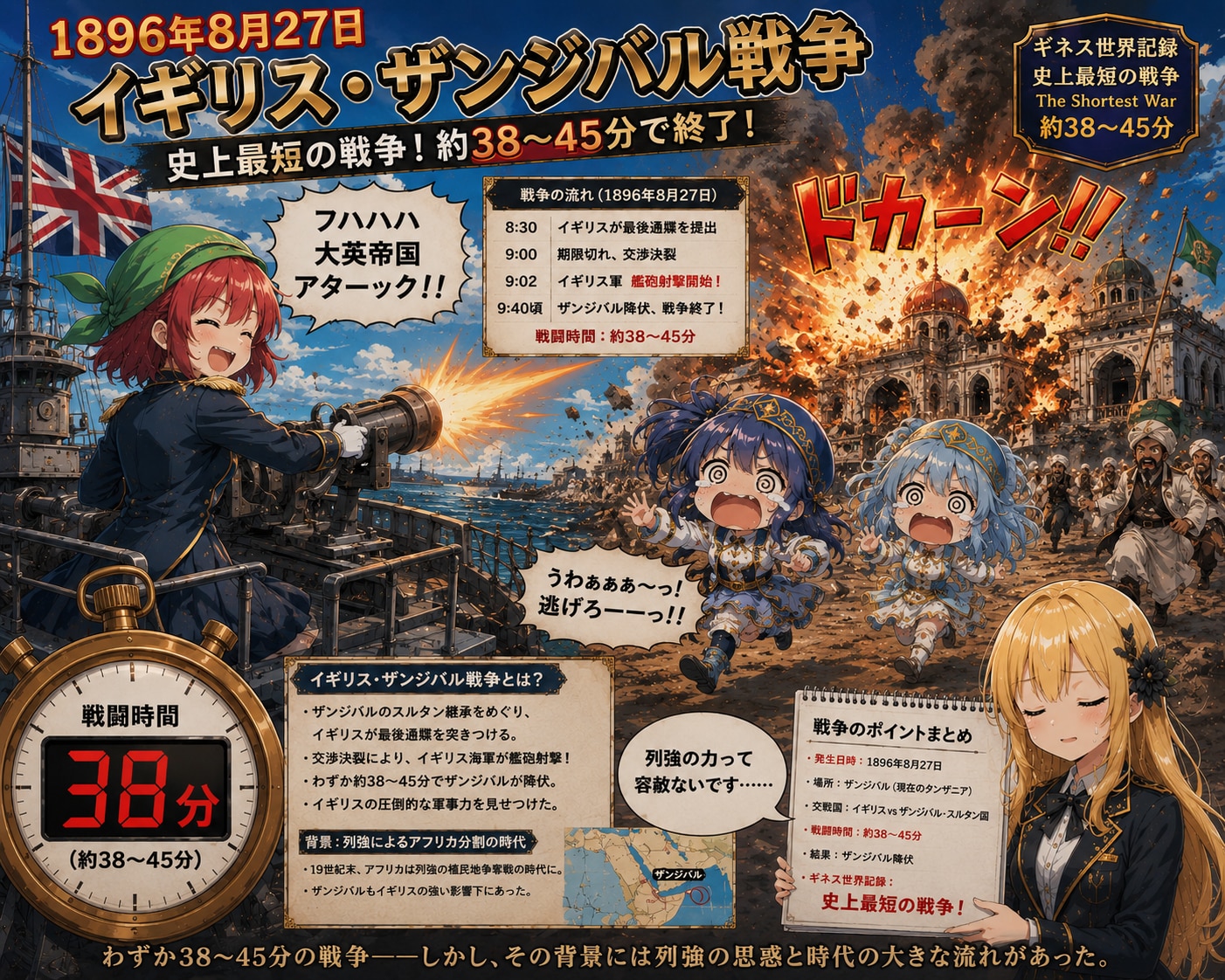 8月27日は38分で戦争が終わった日 | の人気AIイラスト・グラビア