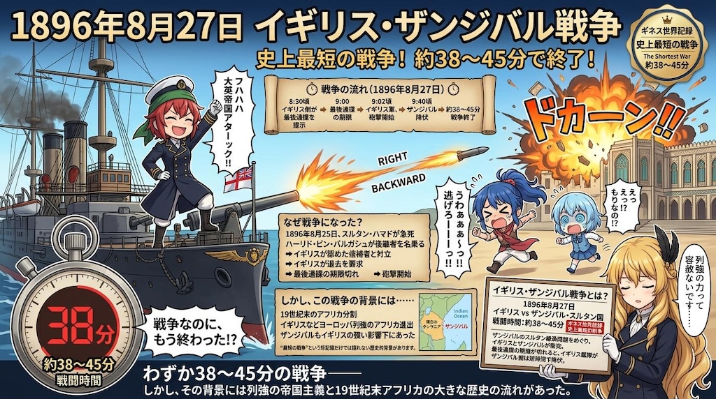8月27日は38分で戦争が終わった日