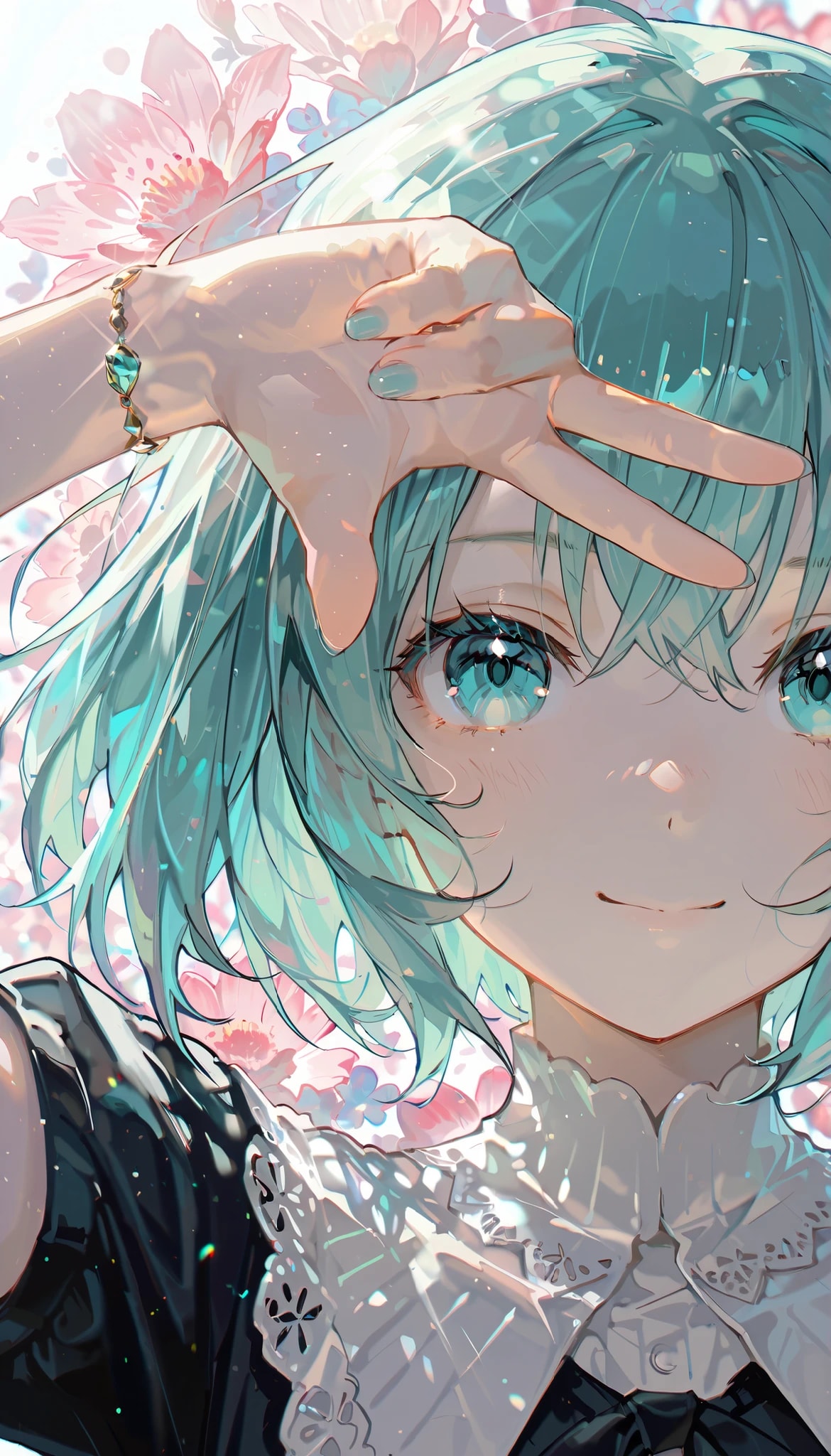 今日も「指フレーム」に挑戦 | の人気AIイラスト・グラビア