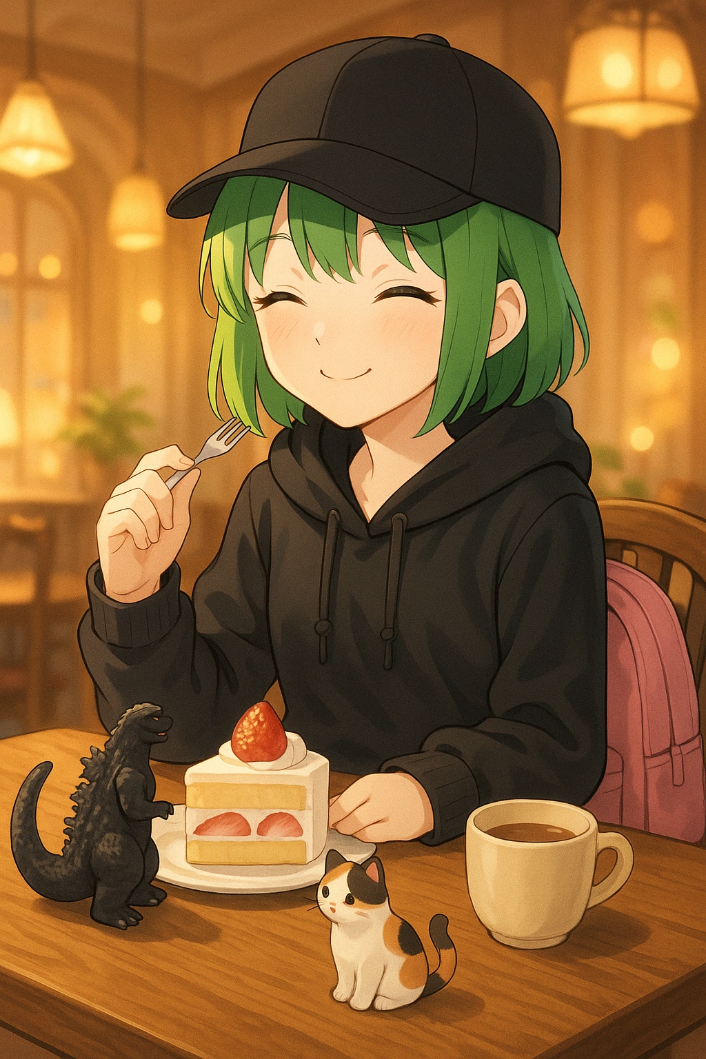 04/18の緑髪ちゃんがお出かけ