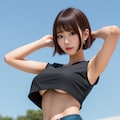 セクシー下乳おねえさん 2枚目