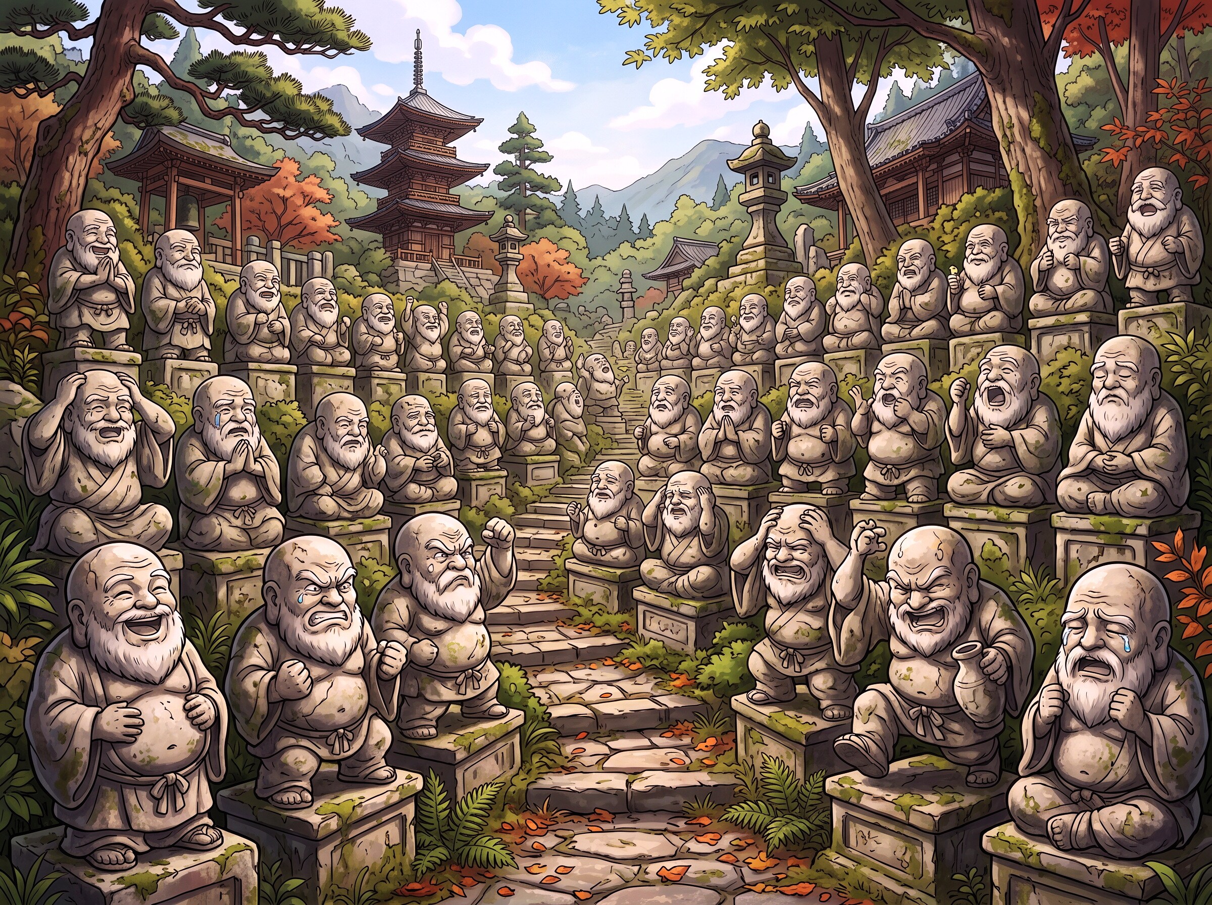 納古(ﾅｯﾌﾟﾙ)寺百羅漢像