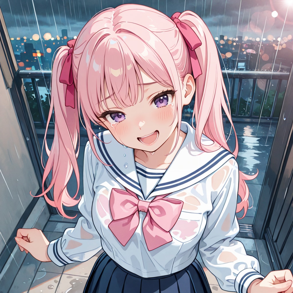 雨と女の子