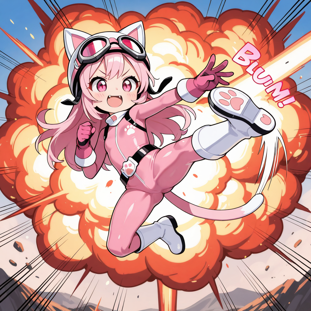 ねこちゃんヒーローになる！！