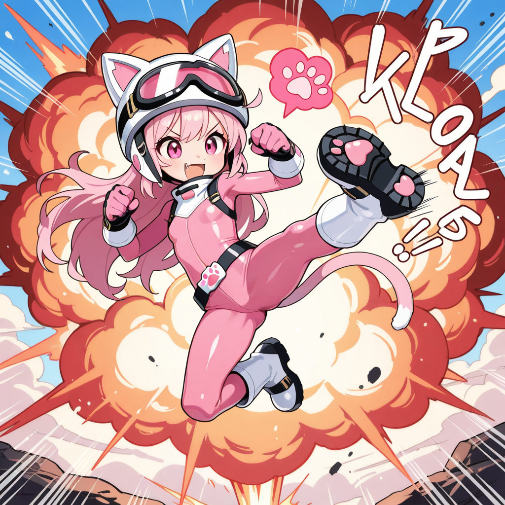 ねこちゃんヒーローになる！！