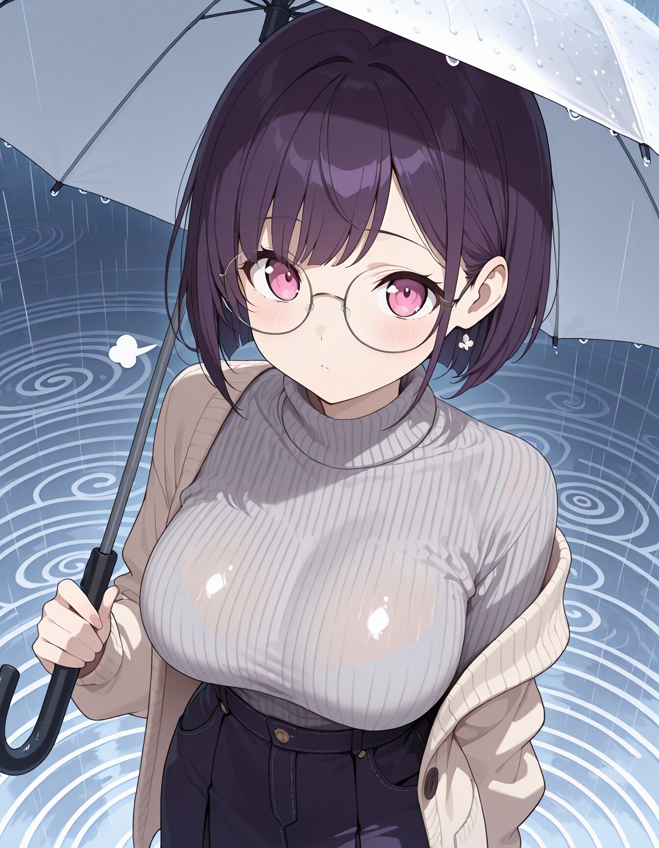 ずっと雨でウンザリなカノジョ