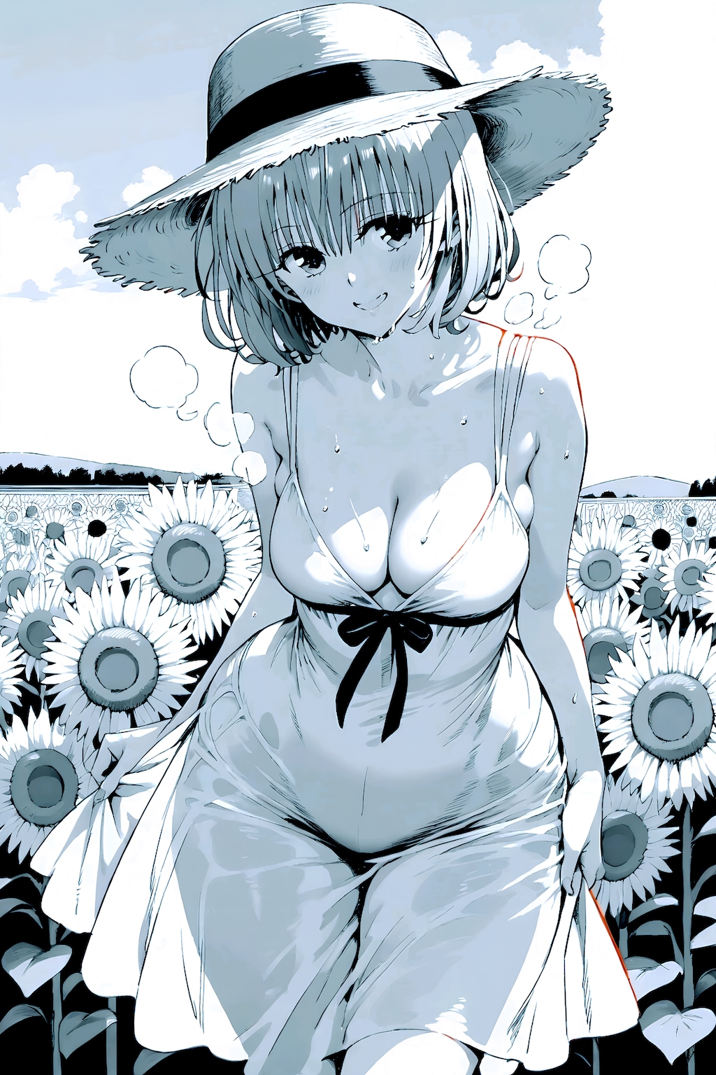 BEHIMOTH,DRAGON,GRYPHON,WAVEさんでひまわり畑