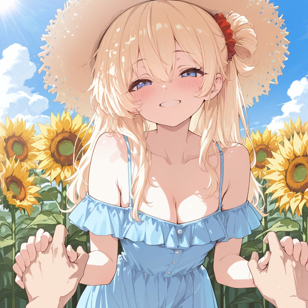 素敵なひまわり畑