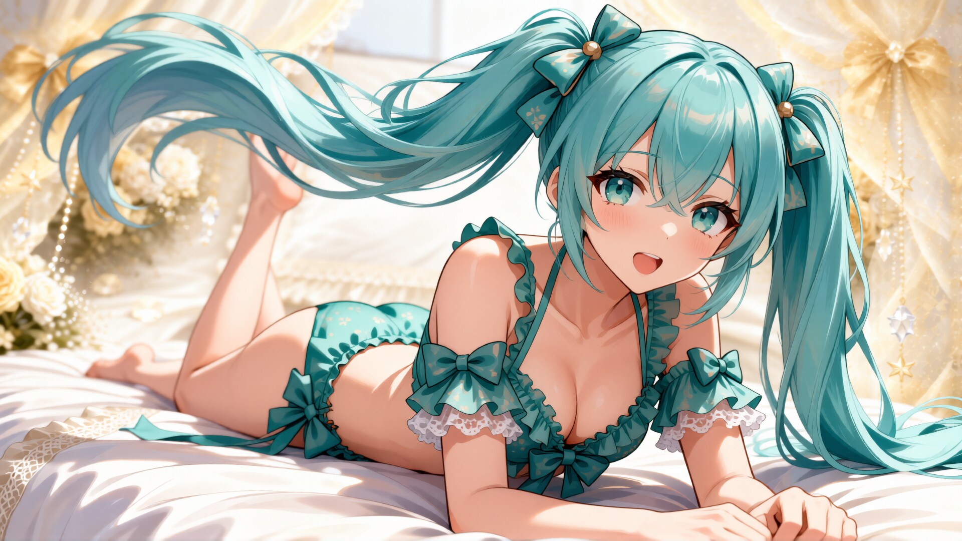 緑髪少女と水着　その6-6