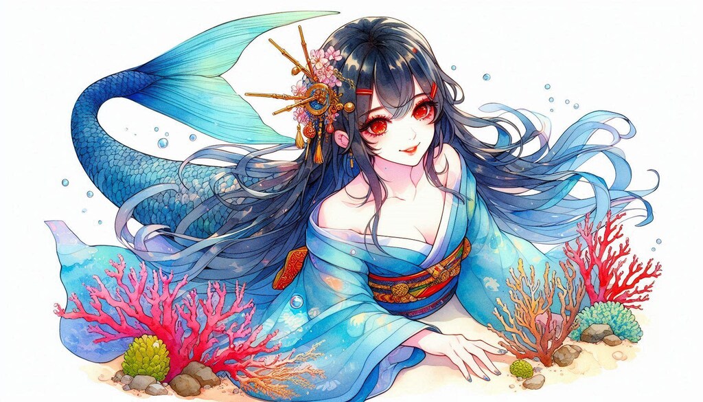 着物人魚