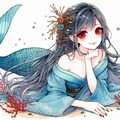 着物人魚 5枚目