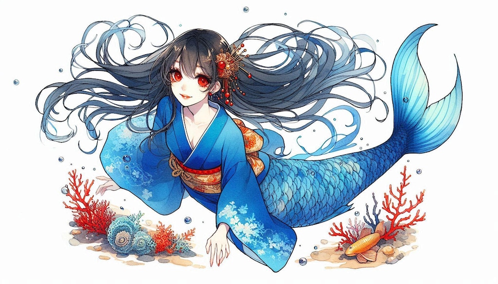 着物人魚