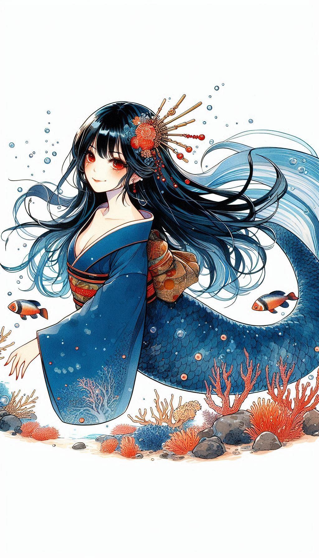 着物人魚