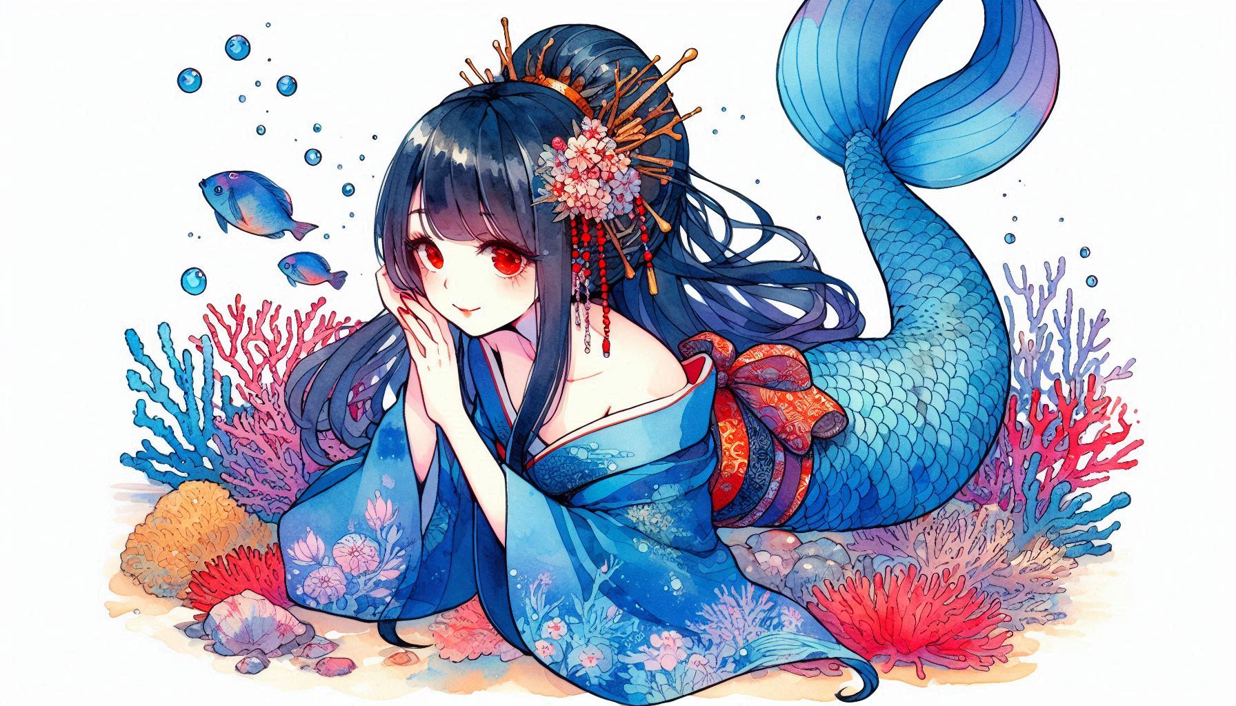 着物人魚