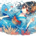 着物人魚 4枚目