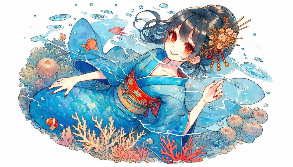着物人魚
