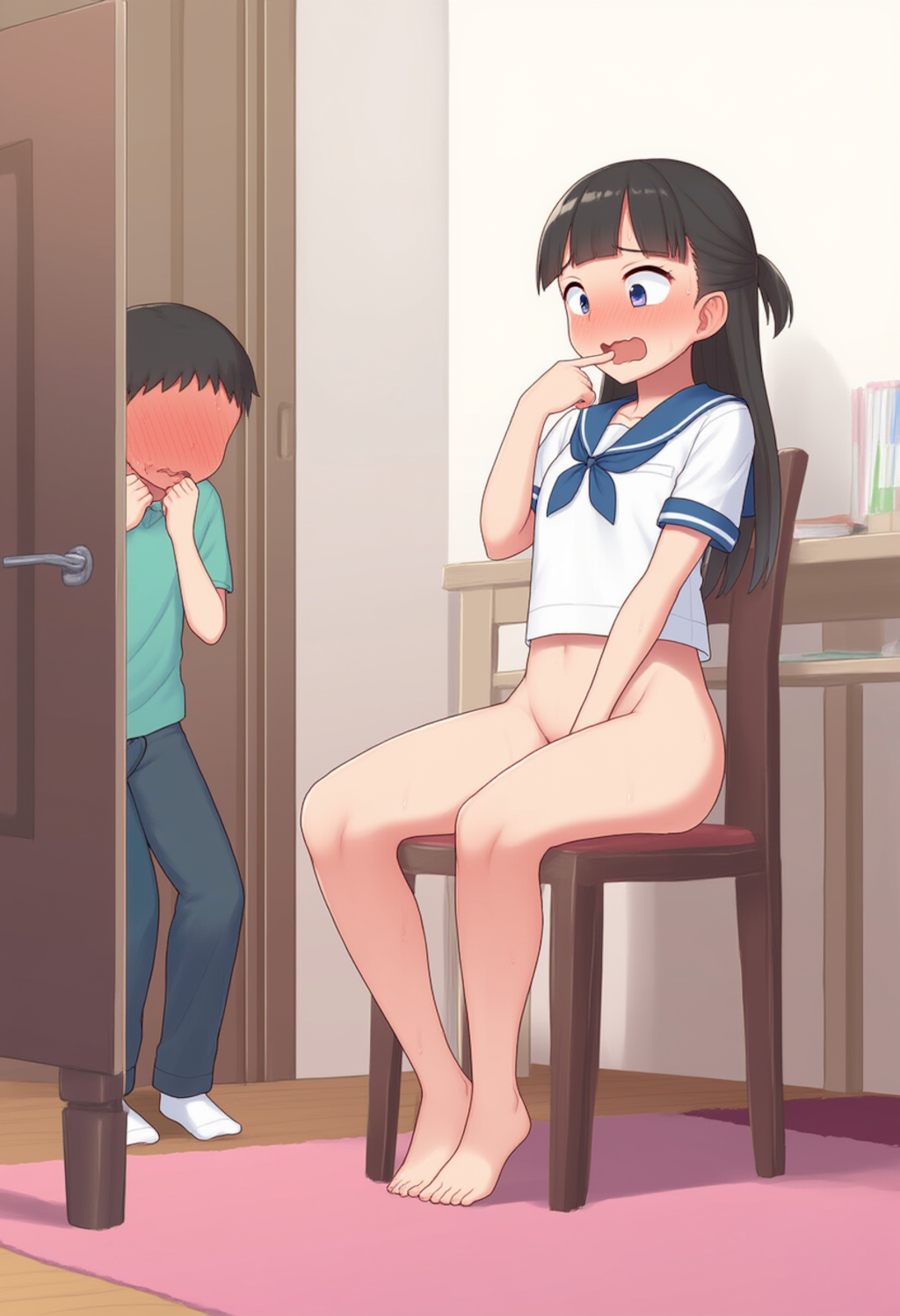 お姉ちゃんのオナ見ちゃった！