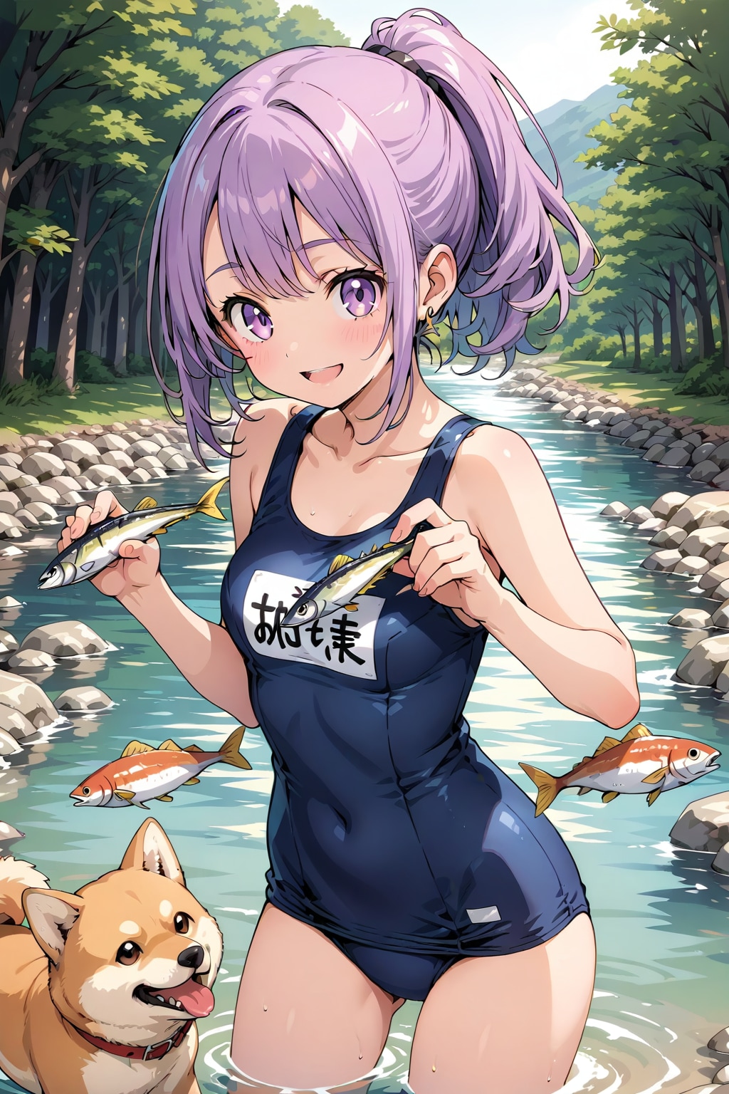 川遊び