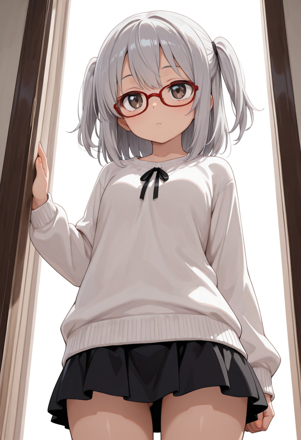 ドア越しの視線