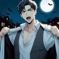 赤目な、ヴァンパイアな黒髪短髪男性★その4(6枚) 3枚目