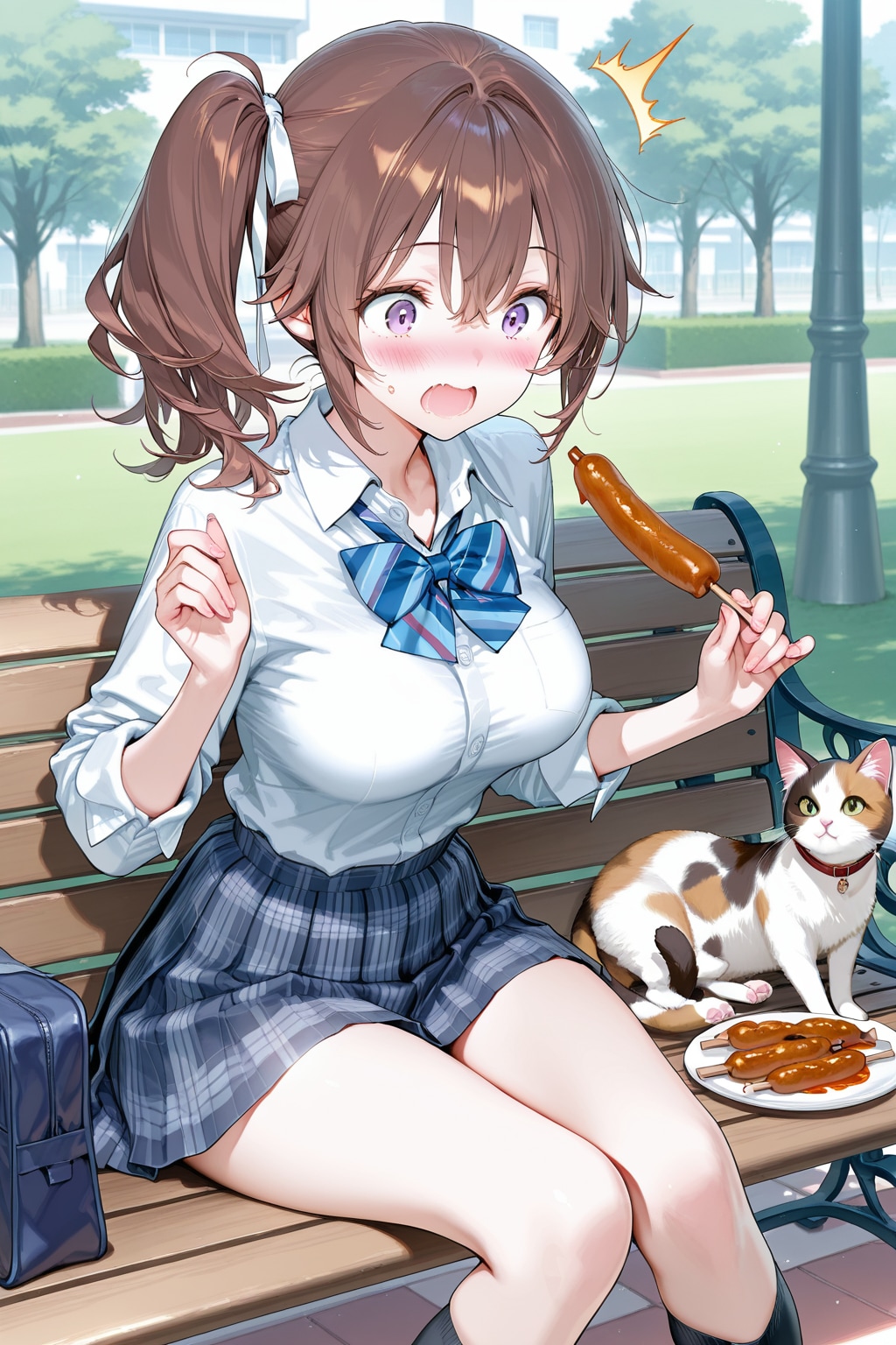 そのソーセージをよこせニャン😼