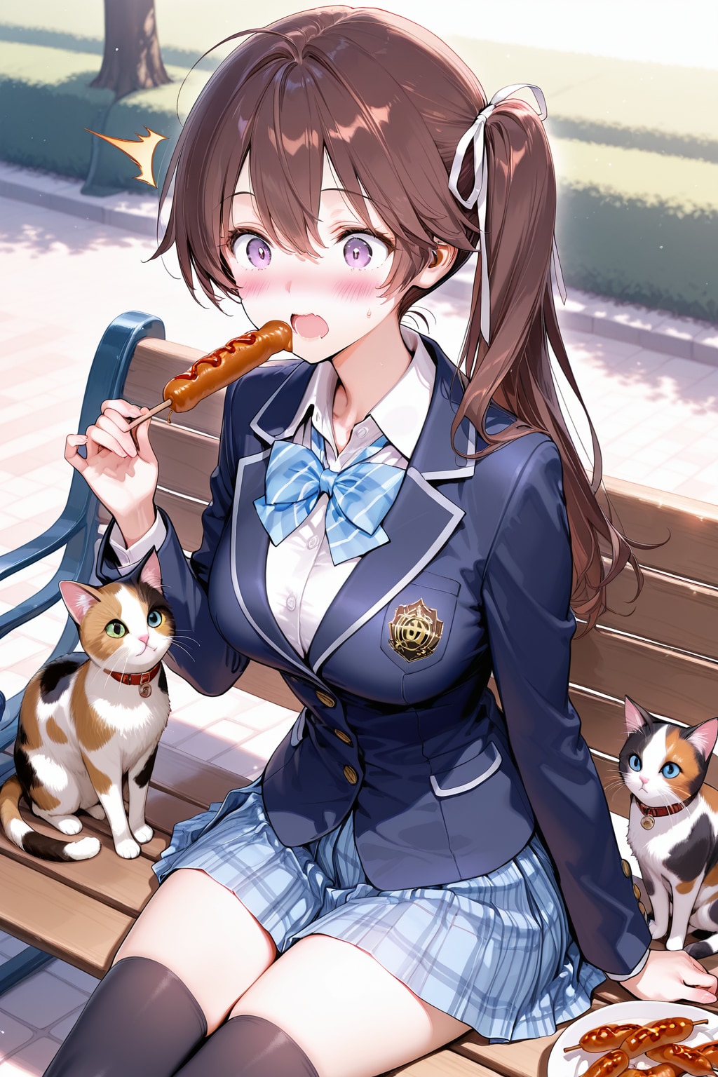 そのソーセージをよこせニャン😼