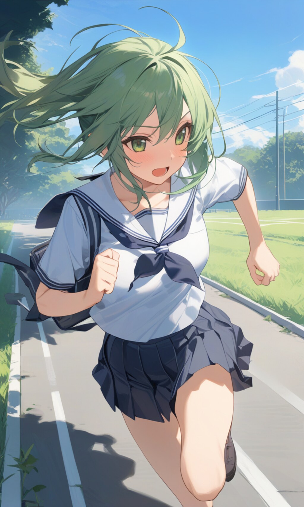 朝のダッシュは基本♪