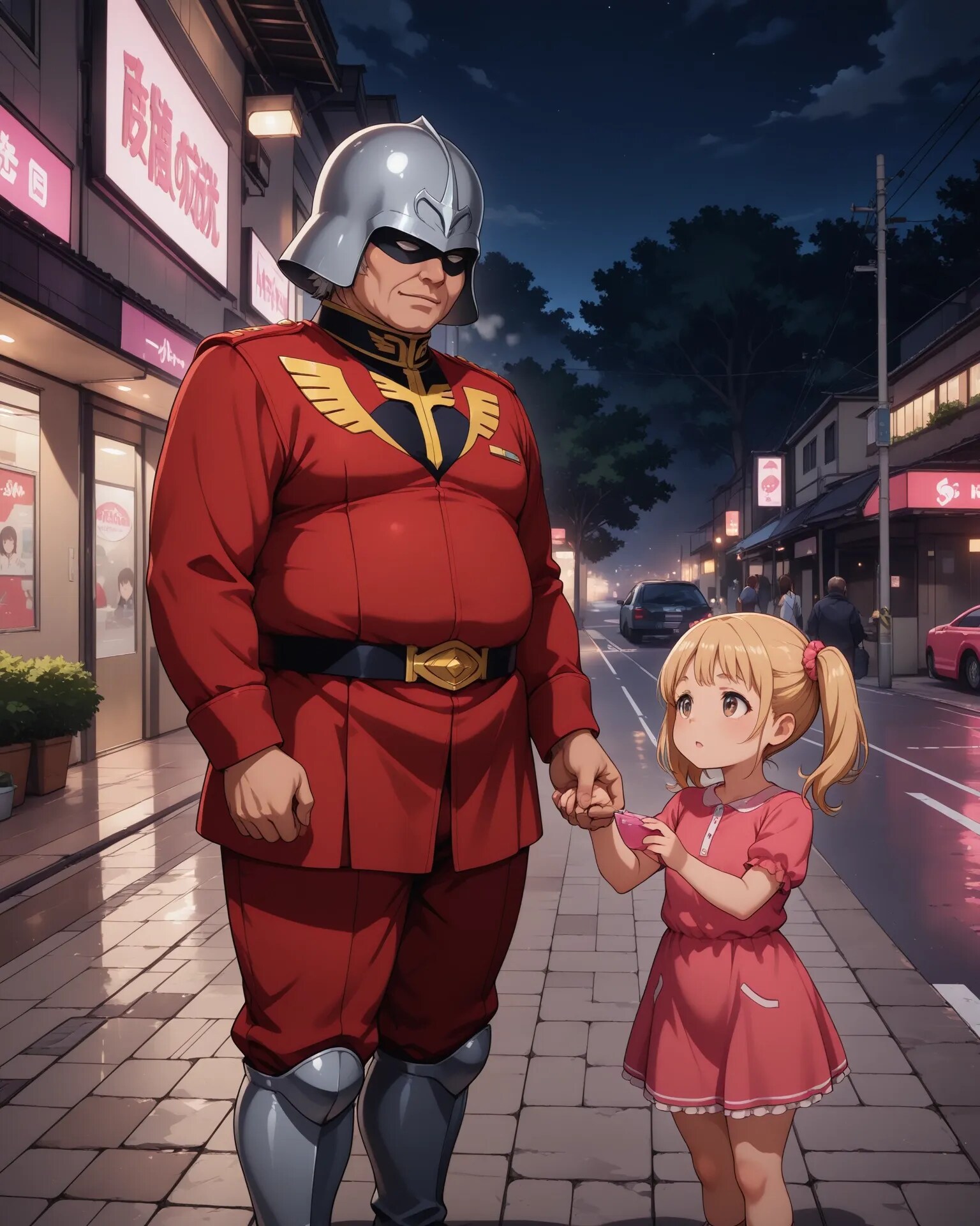 CAさんと、夜の街(そら)へ | の人気AIイラスト・グラビア