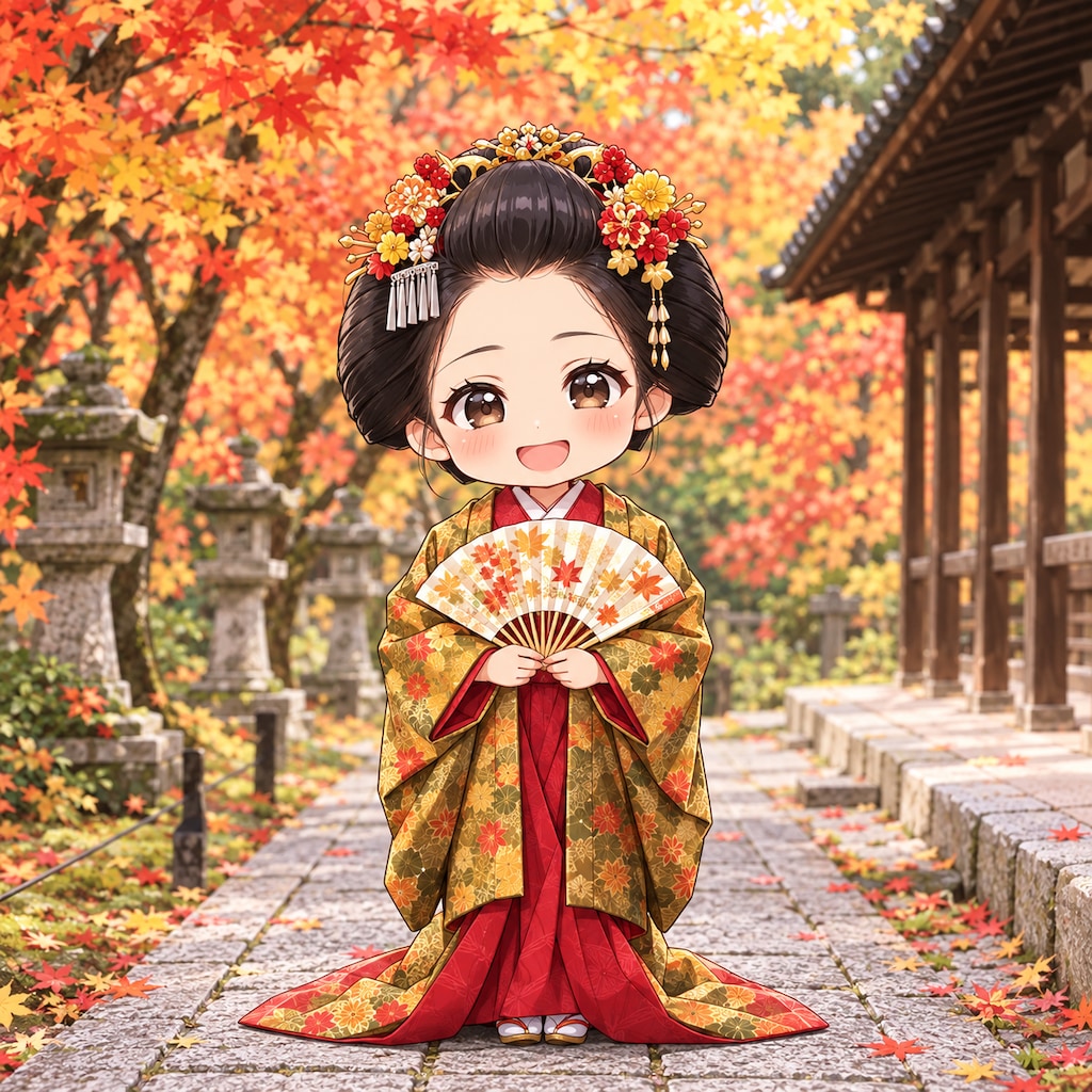 奈良時代のちびキャラ女の子ちゃん