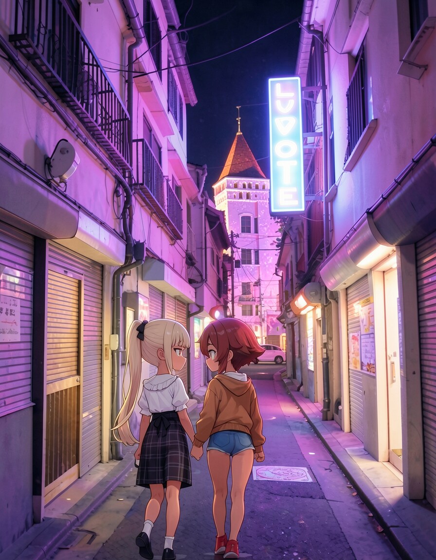 路地裏のお城