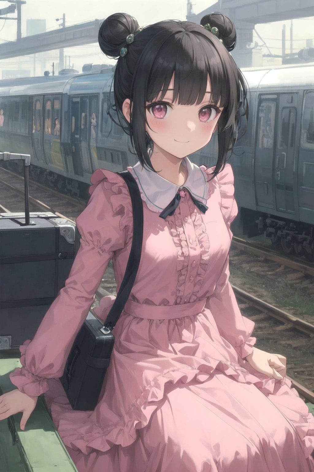 でんしゃにのるのです