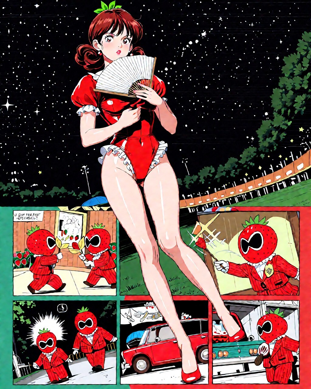 ははははは、イチゴ団だ　60年代漫画
